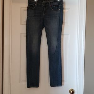 Skinny stretch dark wash jeans
